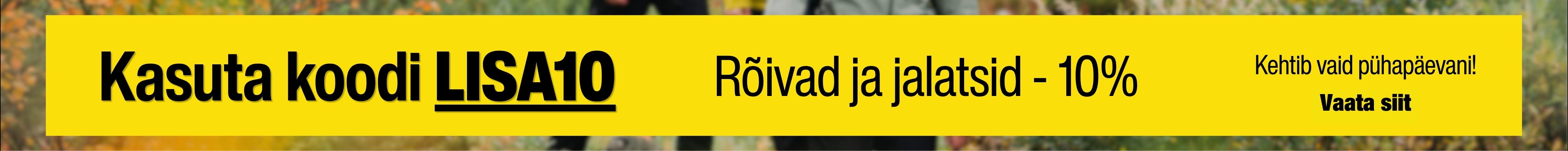 Matkasport sooduskood LISA10